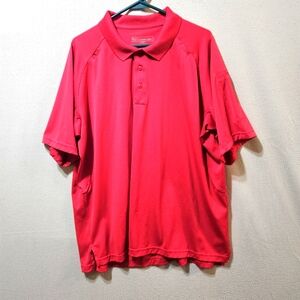 5.11 Tactical Series XL Men's Red Short Sleeve Polo Collared Shirt